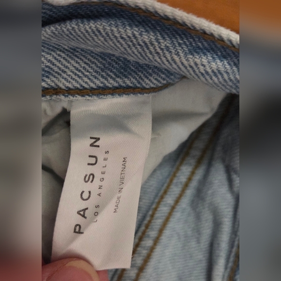 PacSun Stylish Light Blue Patchwork Women's Jeans 28 - Picture 3 of 9